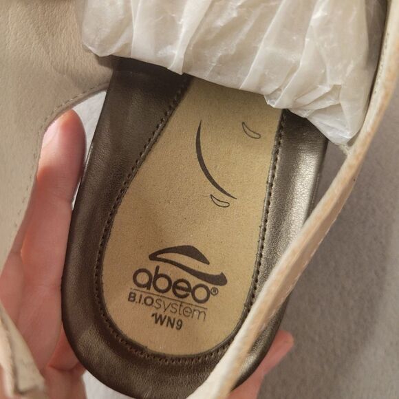 Abeo Bio System Brow Sandals Mid heels Shoes Size 9 - Picture 2 of 5